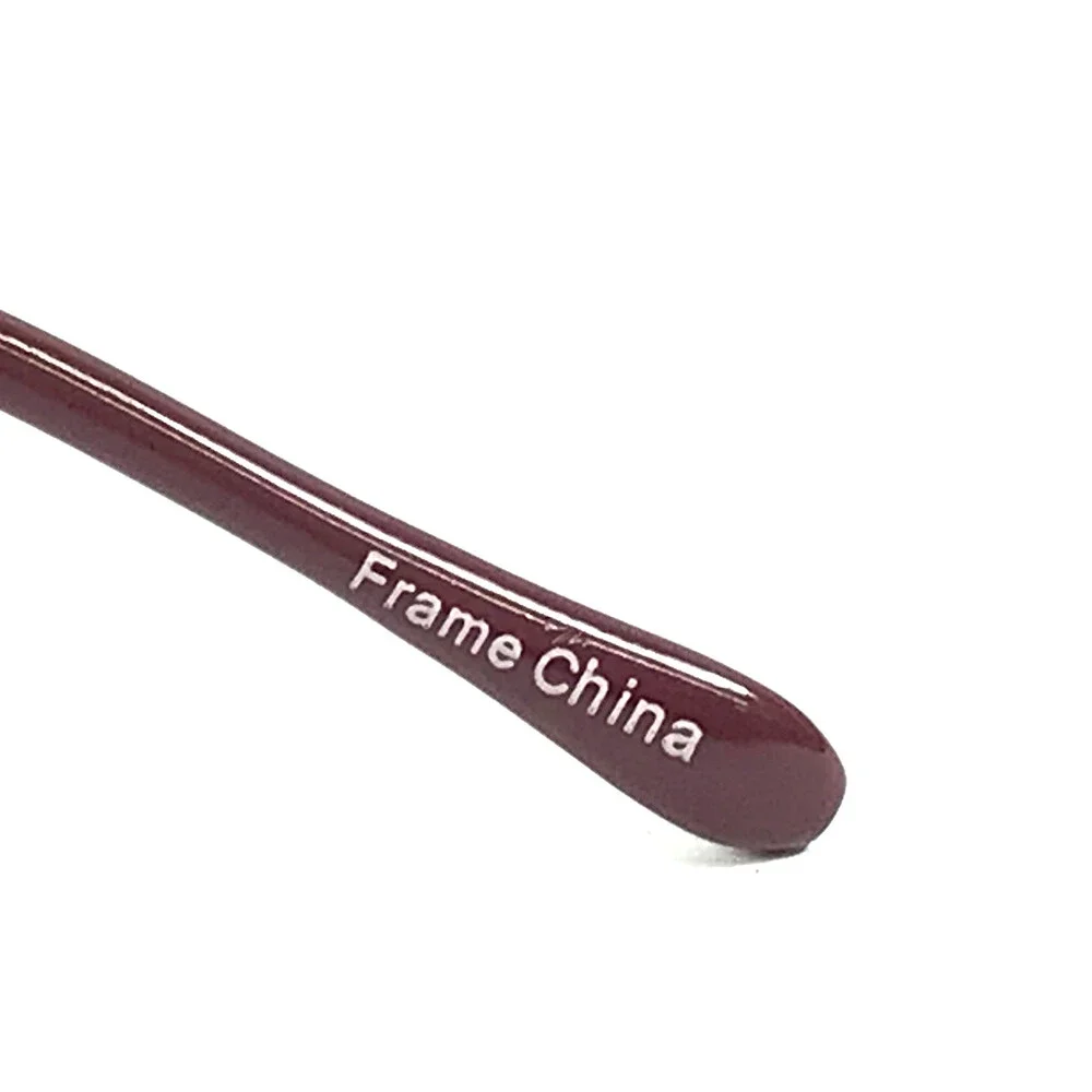 Parade Eyeglasses Frames 1554 WINE Red Rectangle Wire Rim 55-16-135